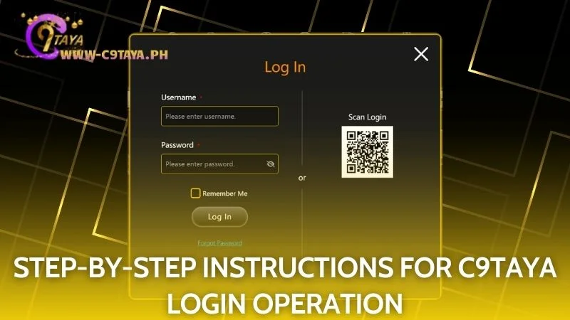 Access your account seamlessly with our simple C9TAYA login process steps